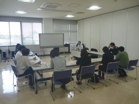 団体へ赴いての説明の様子