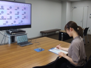 ▲オンライン会議を行っている様子